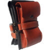 Premium quality luxury leather cycling saddle bag / bike commuting purse