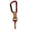 Premium quality luxury leather professional climbing carabiner keychain
