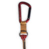 Premium quality luxury leather professional climbing carabiner keychain