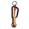 Premium quality luxury leather professional climbing carabiner keychain
