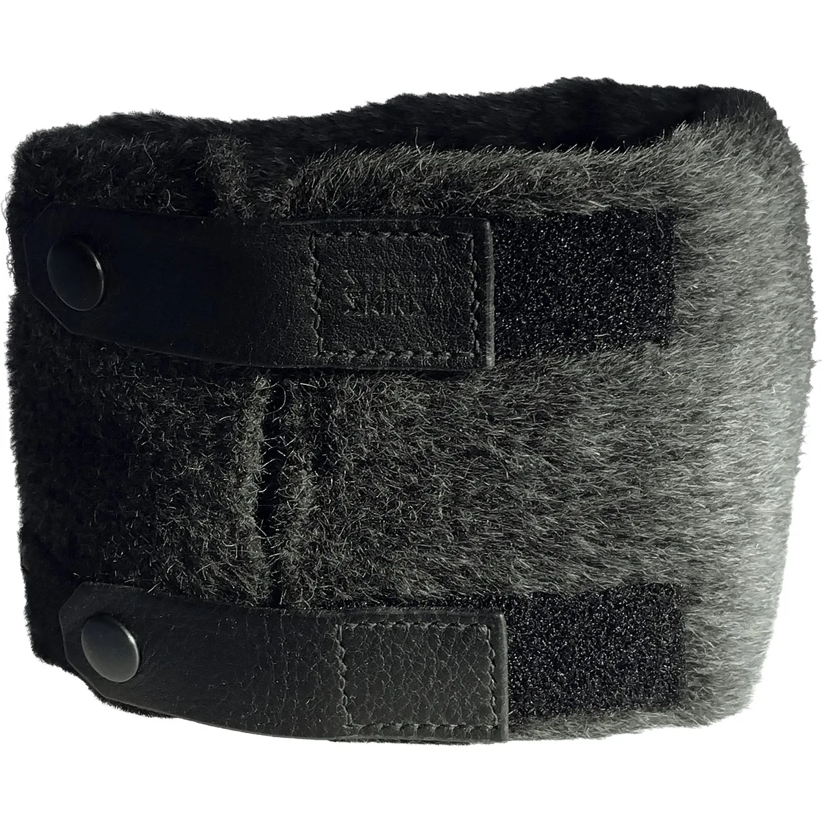 Urban cycling scarf with leather straps for bicycle commuting – Street Skins handmade design.